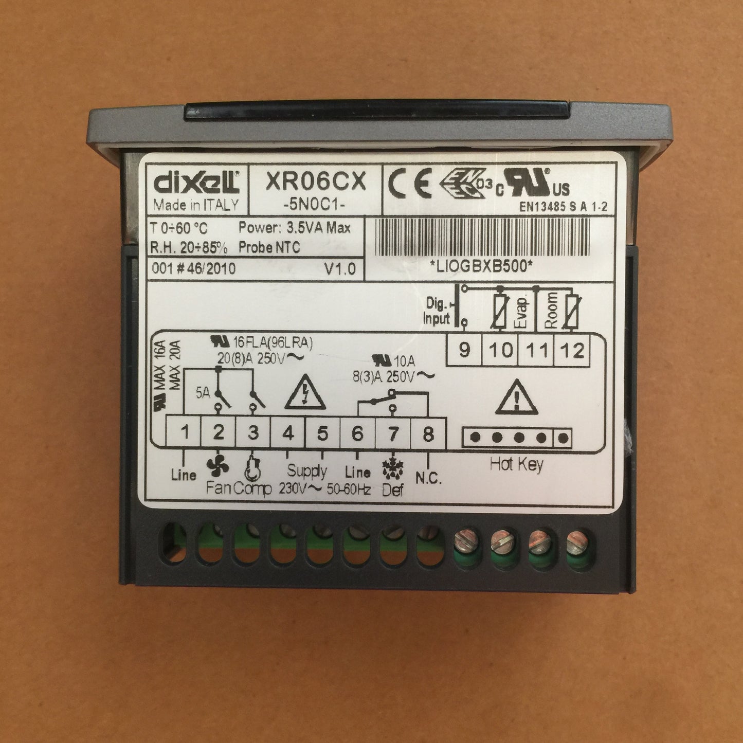 Thermostat DIXELL XR06CX-5N0C1 - Thermostat pour les armoires et les dessertes négatif