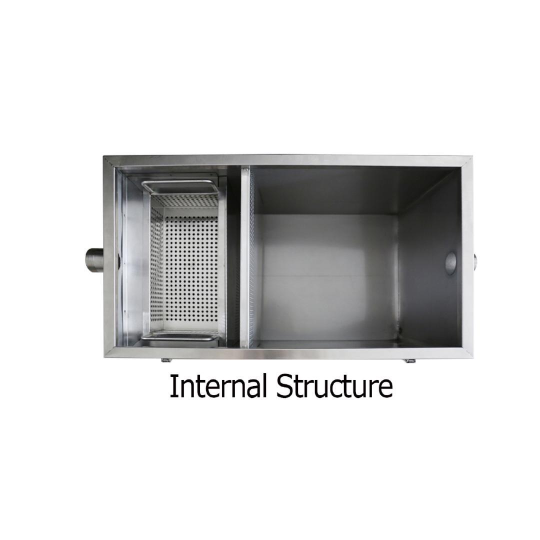 Séparateur de graisse avec robinet de vidange 30L, 567x317x312 mm