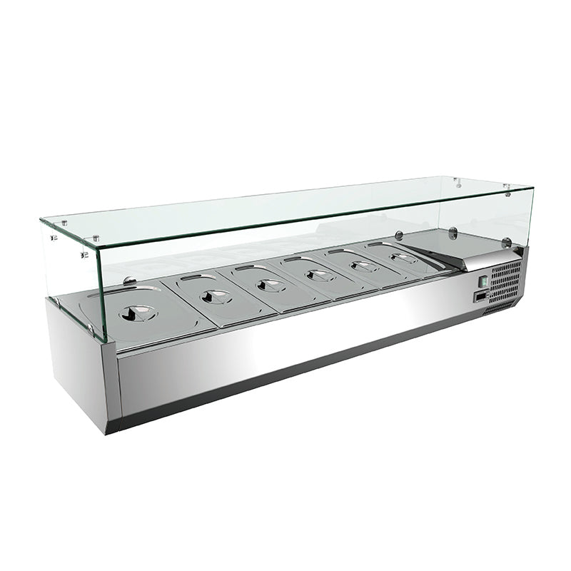 THV1200/380 - Vitrine réfrigérée GN 1/3, 1200 x 395 x 435 mm