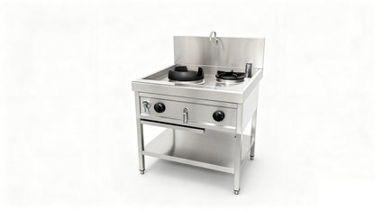 THW1+V1 - Réchaud Wok - 900x900x860+280