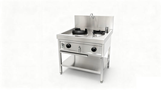 THW1+V1 - Réchaud Wok - 900x900x860+280