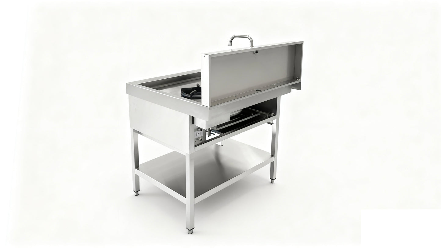 THW1+V1 - Réchaud Wok - 900x900x860+280