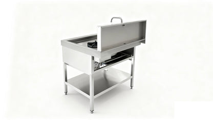THW1+V1 - Réchaud Wok - 900x900x860+280