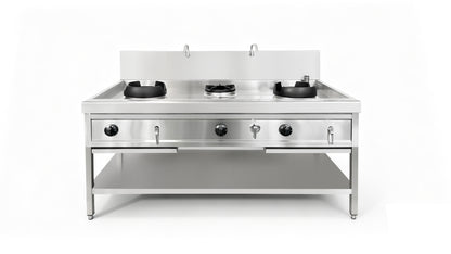 THW2+V1 - Réchaud Wok - 1800x900x860+280