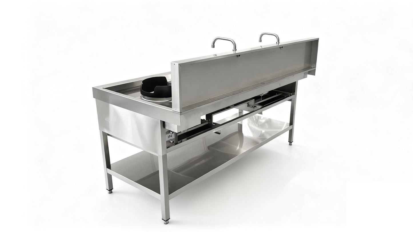 THW2+V1 - Réchaud Wok - 1800x900x860+280