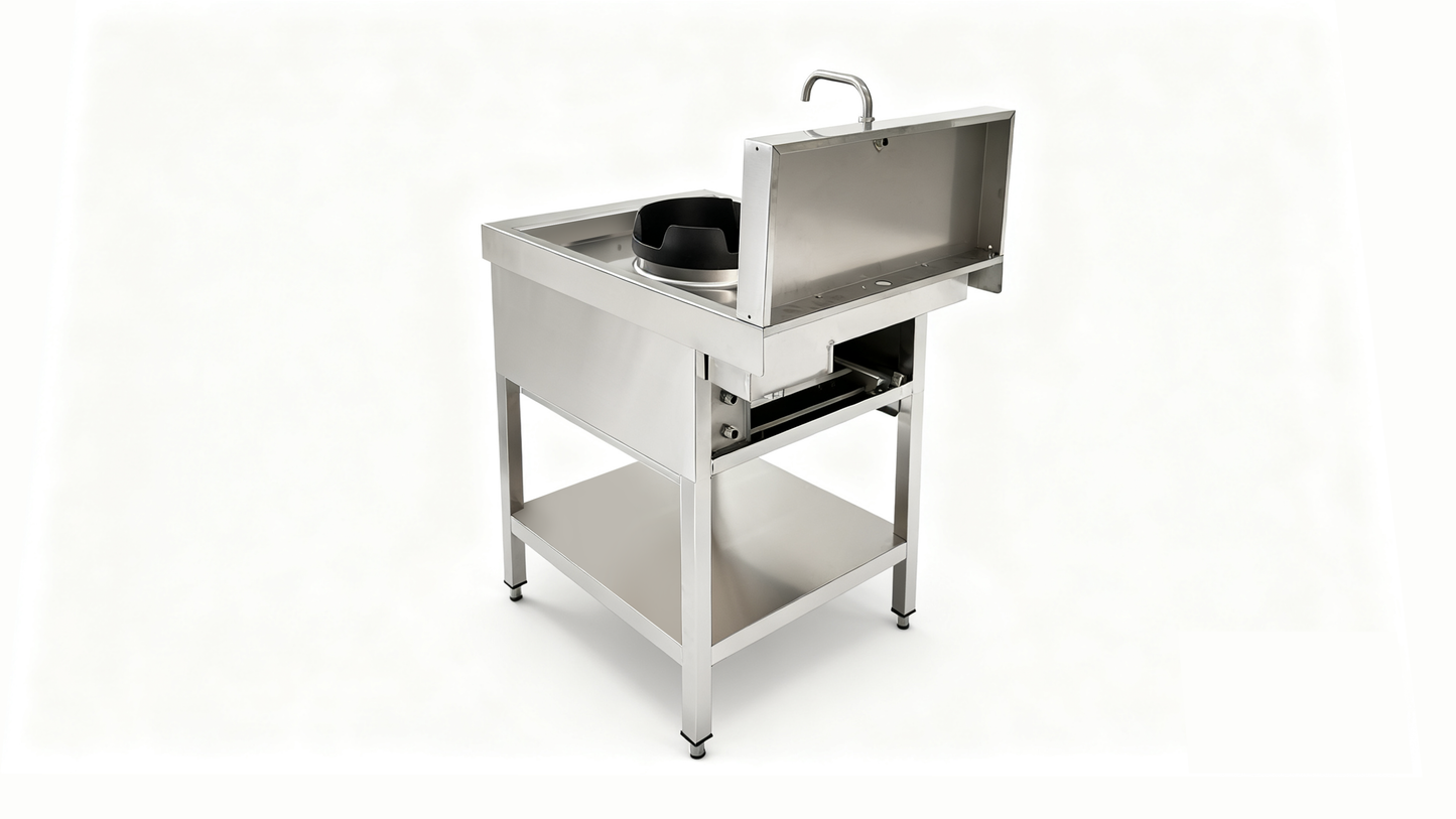 THW1 - Réchaud Wok - 650x900x860+280