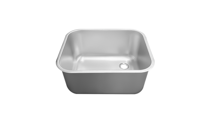 THC405025R - CUVE INOX TROU A DROITE - 400X500X250mm