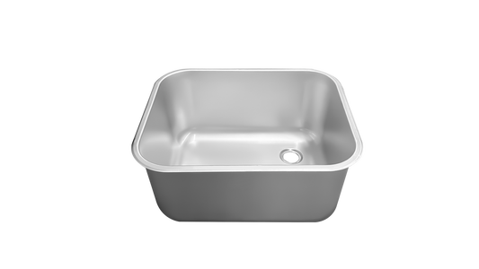 THC405030R - CUVE INOX TROU A DROITE - 400X500X300mm