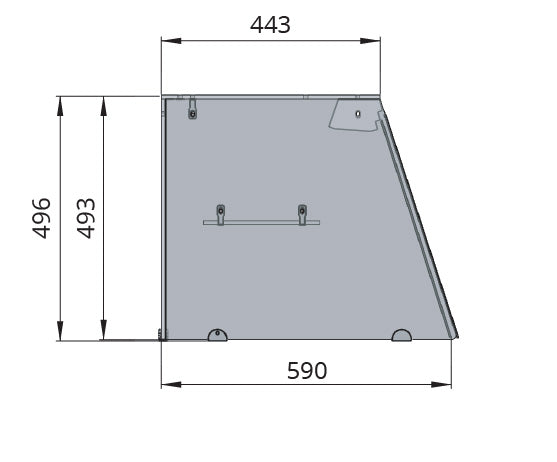 THSAI188RG  - Saladette réfrigérée Boisée - 3 portes, GN 1/1 x 5