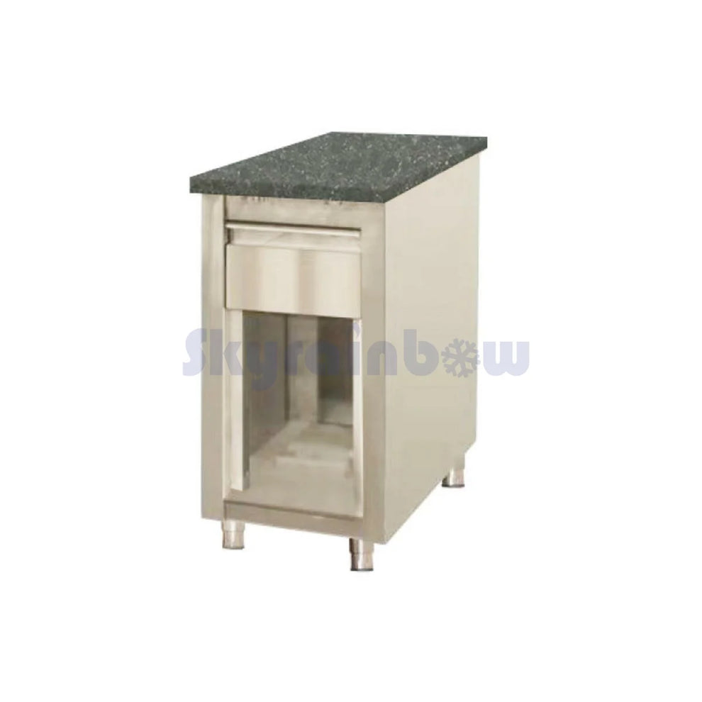 Caisse Boisée avec grainit noir et tiroir - 400x820x855mm SKYRAINBOW-THKT48S