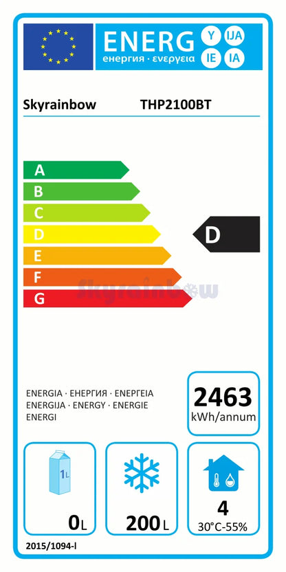 THP2100BT - Meuble réfrigéré 2 portes Négative 1360 x 700 x 860 mm