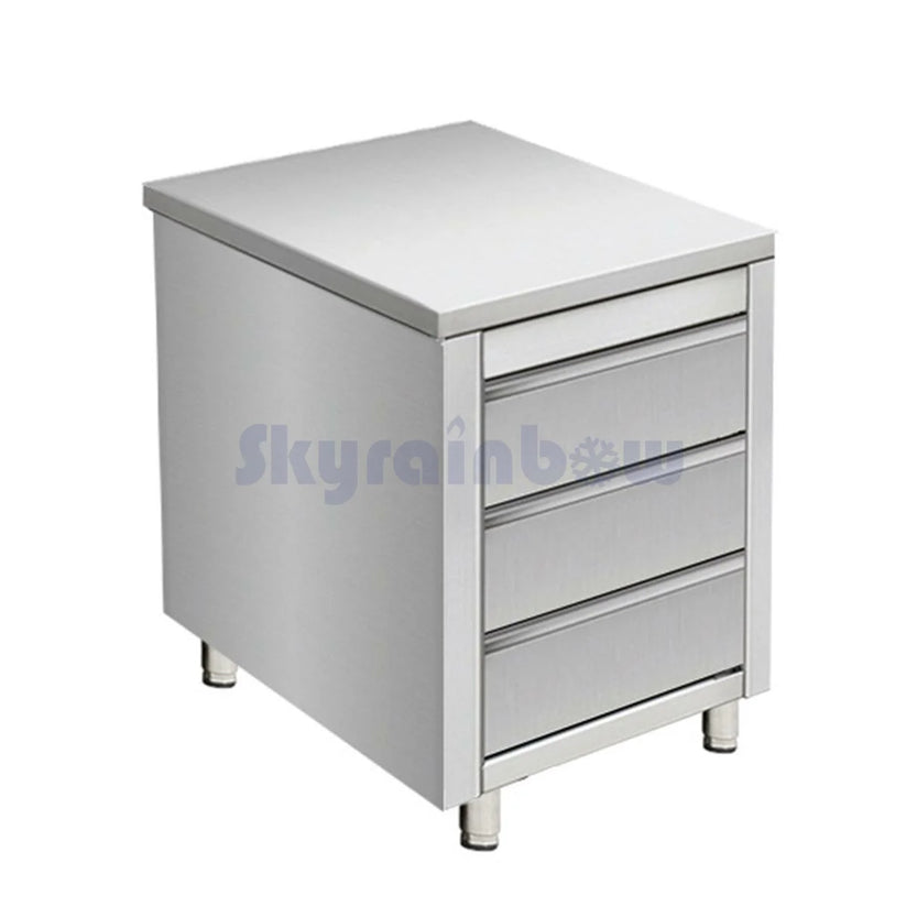 Placard en inox - 3 tiroirs ( Stainless steel cabinet) SKYRAINBOW-THSS3R56