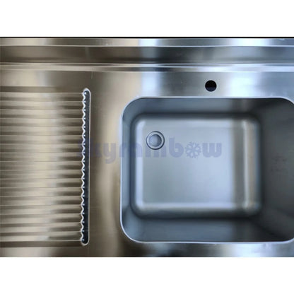 THSTR107BR1 - Plonge en inox - 1 Bac - égouttoir à gauche , 1000 x 700 x 850 mm