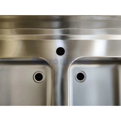 THSTR126BM2 - Plonge en inox - 2 Bacs sans égouttoir , 1200 x 600 x850 mm