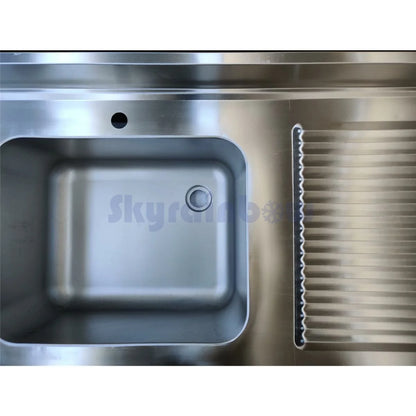 THSTR107BL1 - Plonge en inox - 1 Bac - égouttoir à droite , 1000 x 700 x 850 mm