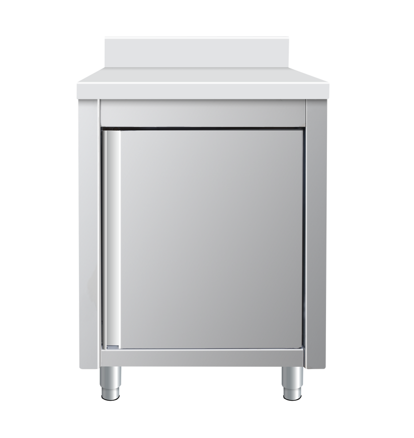 Placard en inox adossé - porte battante - 600x700x950mm SKYRAINBOW-THASR67A