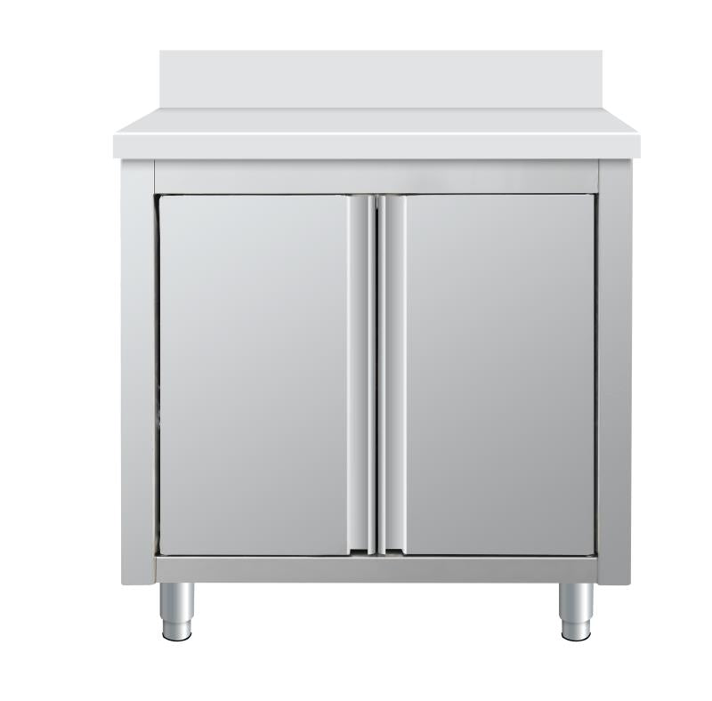 Placard en inox adossé - porte battante - 800x600x950mm SKYRAINBOW-THASR86A