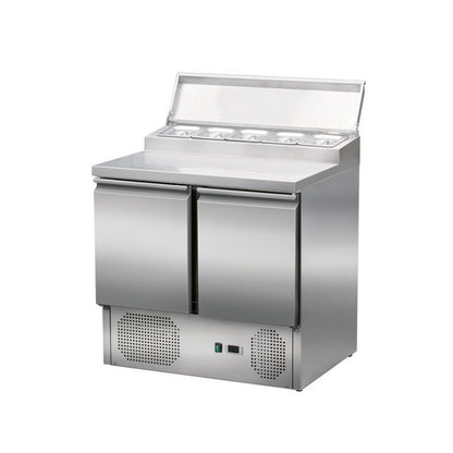 THPS200 - Saladette réfrigérée 2 portes , 900 x 700 x 950 mm