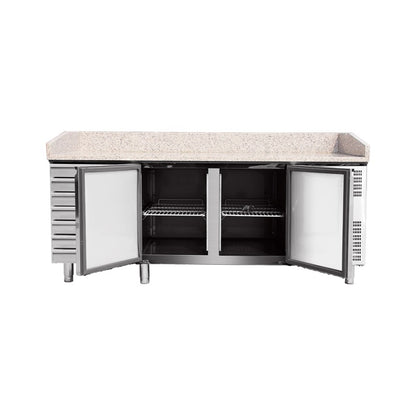 THPZ2610TN - Table à pizza réfrigérée 2 portes + 7 tiroirs , 2025 x 800 x 1000 mm