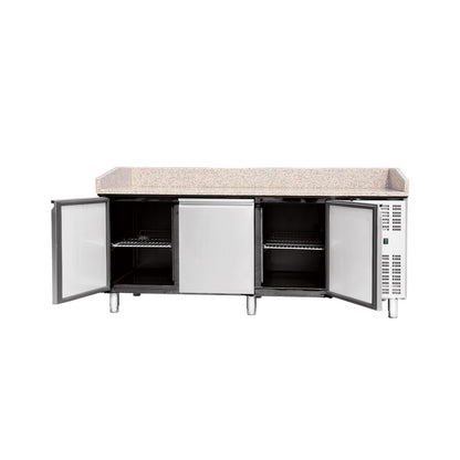THPZ3600TN - Table à pizza réfrigérée 3 portes , 2025 x 800 x 1000 mm