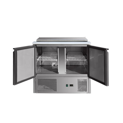 THS900 - Saladette réfrigérée 2 portes 900 x 700 x 870 mm