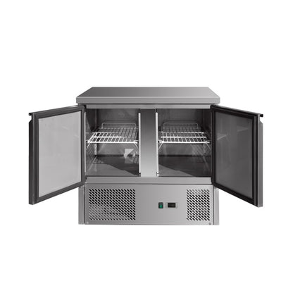 THS901 - Saladette réfrigérée 2 portes , 900 x 700 x 870 mm