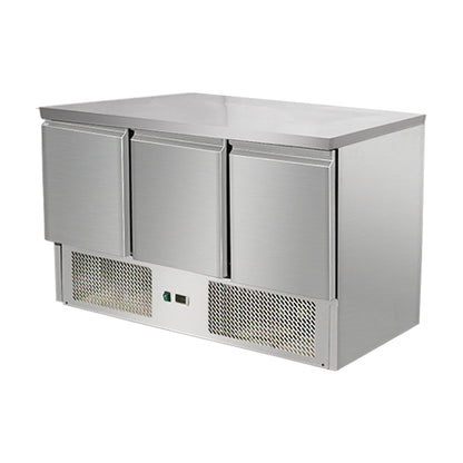 THS903SSTOP - Saladette réfrigérée 3 portes 1365 x 700 x 870 mm