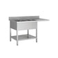 THSTR187SBL2 - Plonge lave vaisselle - 2 Bacs - égouttoir à droite , 1800 x 700 x850 mm