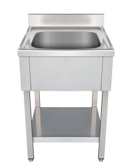 THSTR86BM1 - Plonge en inox - 1 Bac sans égouttoir, 800 x 600 x850 mm