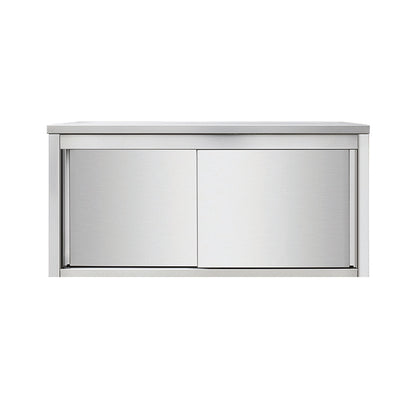 THWSR154 - Placard mural en inox - portes coulissantes, 1500 x 400 x 650 mm