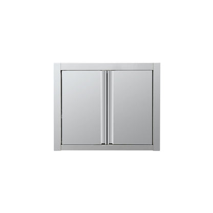THWSR84 - Placard mural en inox - portes battantes, 800 x 400 x 650 mm